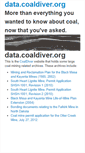 Mobile Screenshot of data.coaldiver.org