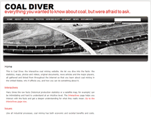 Tablet Screenshot of coaldiver.org